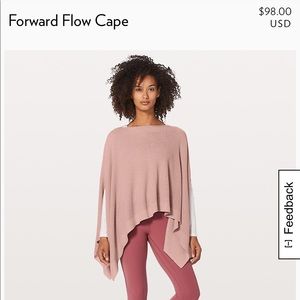 NWT Lululemon Forward Flow Cape